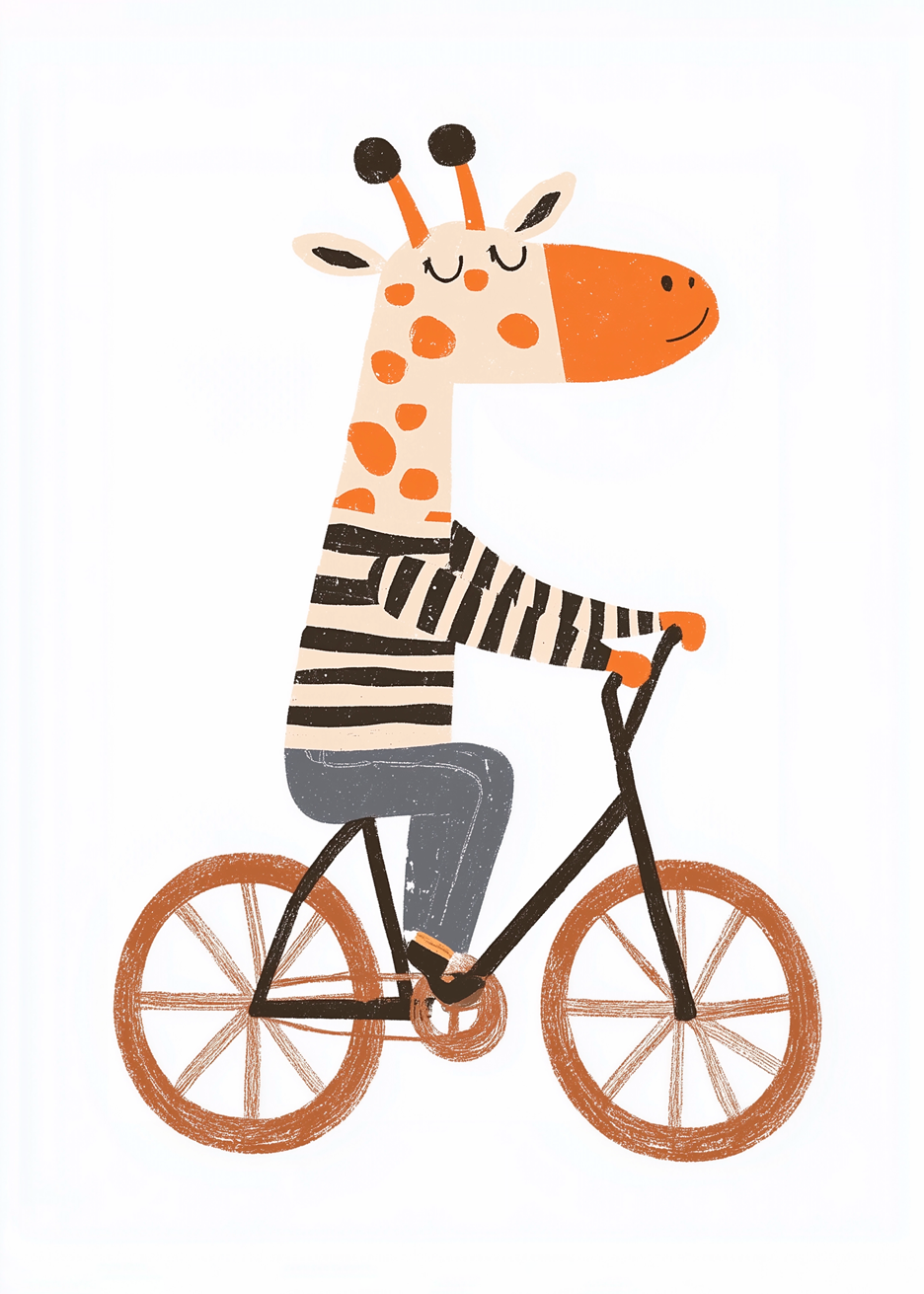 Girafinha a Pedalar | Mini Fauna